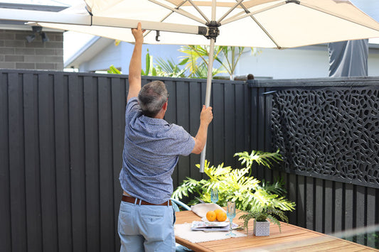 wall mounted shade umbrella|wall mounted umbrella with great reviews|||Retreat wall mounted umbrella|wall mounted umbrella