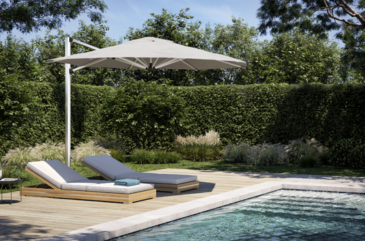 Cantilever Pool Umbrellas for the Australian Sun